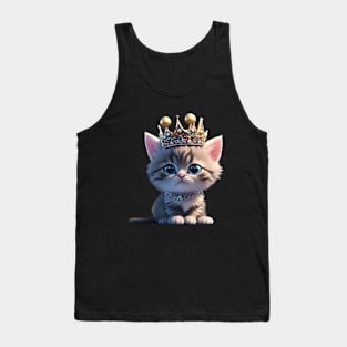 Cute little kitten princess Tank Top